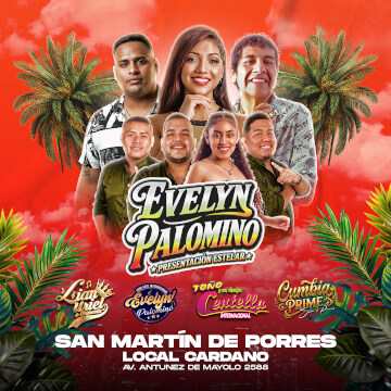 Noche de Cumbia con Evelyn Palomino y más en Discoteca Cardano en SMP