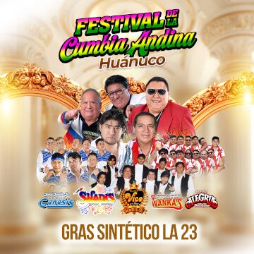 Festival de la Cumbia Andina con Grupo Alegría, los Shapis y más en Huánuco