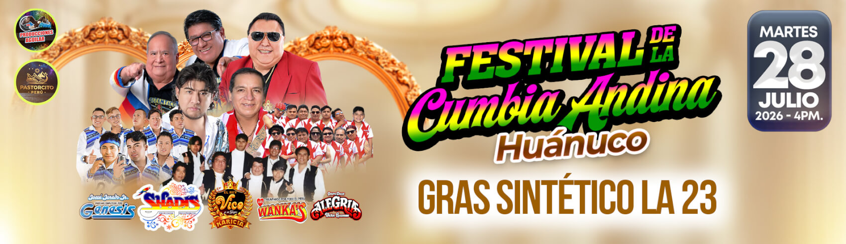 Festival de la Cumbia Andina con Grupo Alegría, los Shapis y más en Huánuco