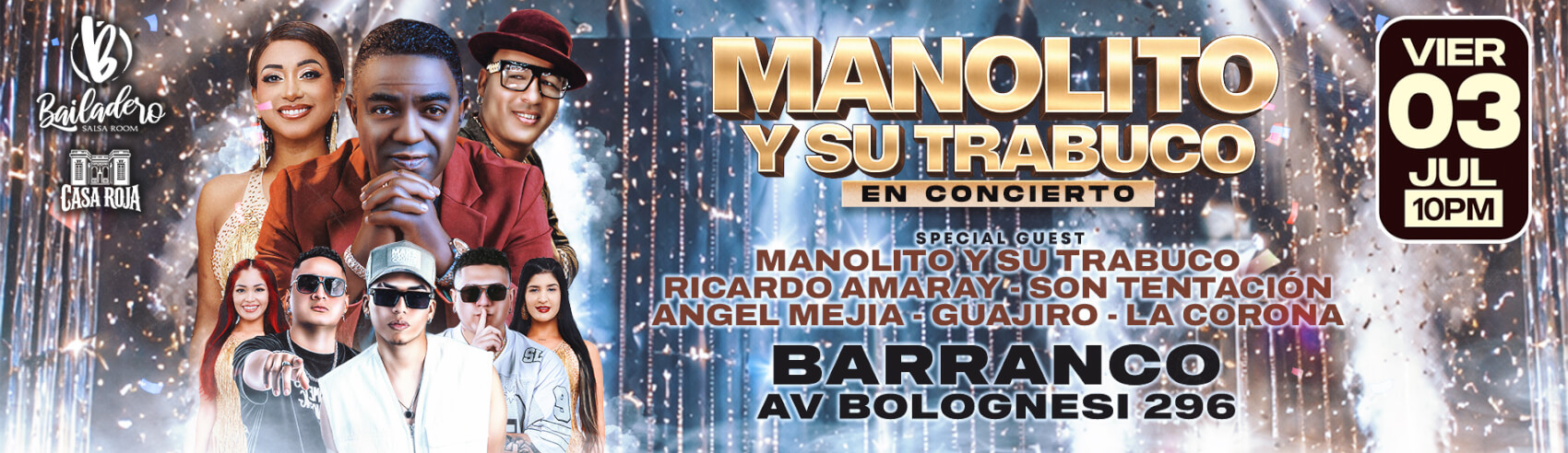Manolito y su Trabuco, Son Tentación y más en Barranco