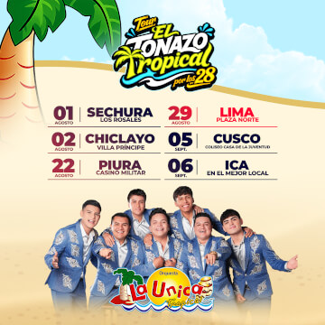 Tour el Tonazo Tropical por los 28