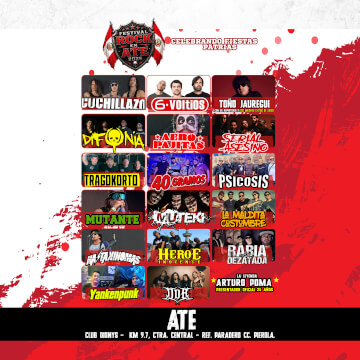 ¡Festival Rock 2026! Celebra Fiestas Patrias con el mejor rock peruano en Ate
