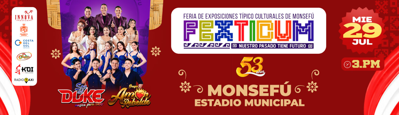 Son Del Duke y Amor Rebelde en FEXTICUM 53 Aniversario en Monsefú