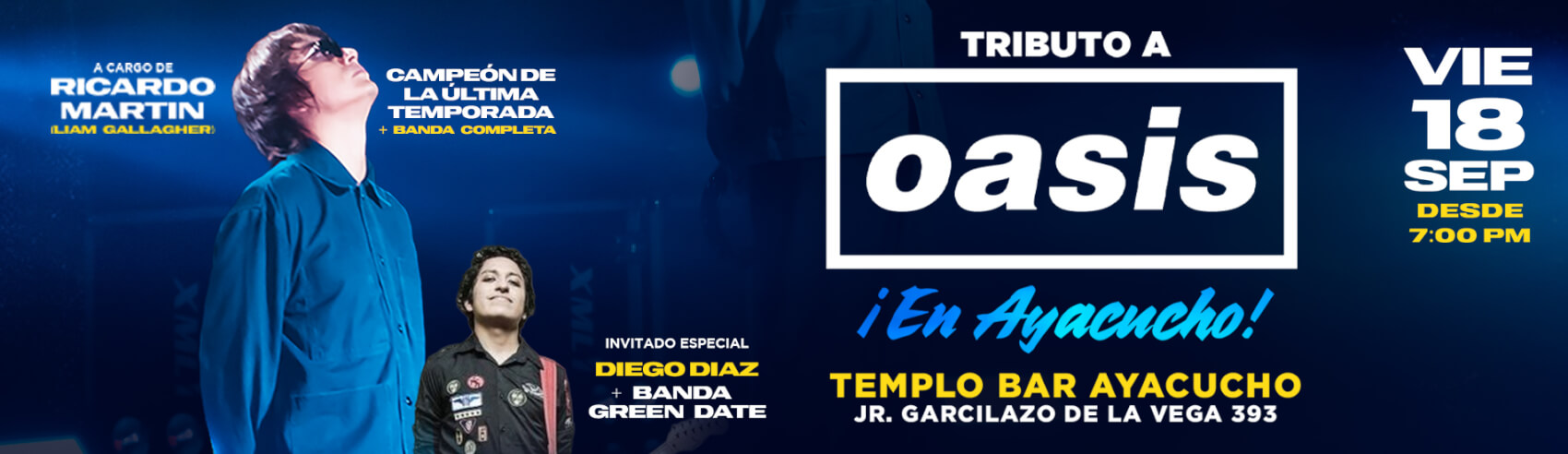 ¡El mejor tributo a Oasis llega a Ayacucho!