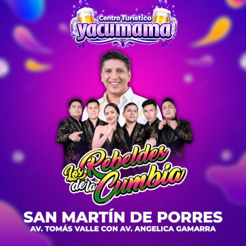 Los Rebeldes de la Cumbia llegan al Centro Turístico Yacumama