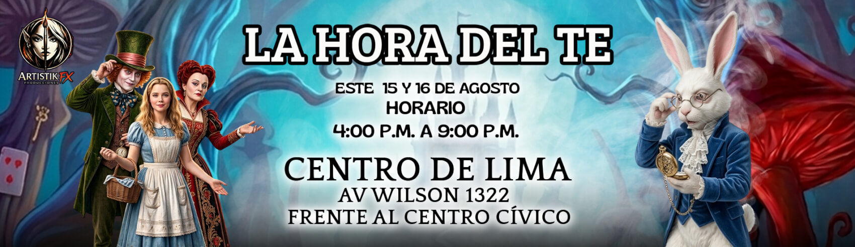 La Hora del Té - Fiesta del No cumpleaños en Cercado de Lima