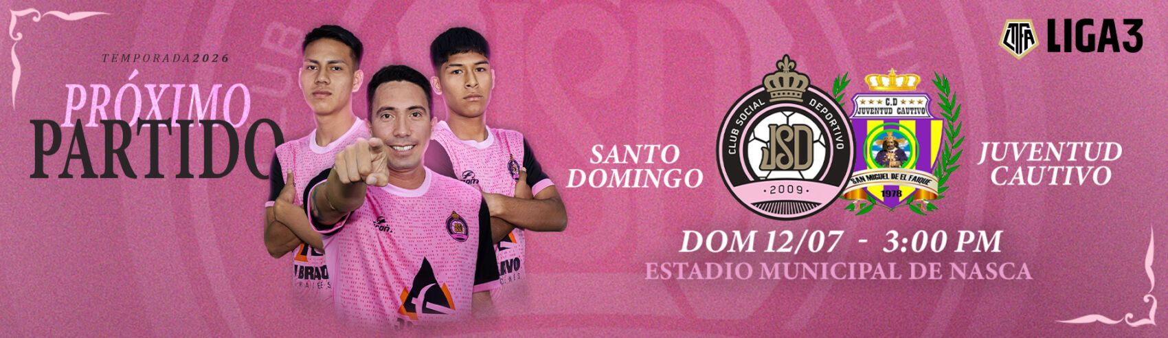 Juventud Santo Domingo vs Juventud Cautivo por la Liga 3 en Nazca