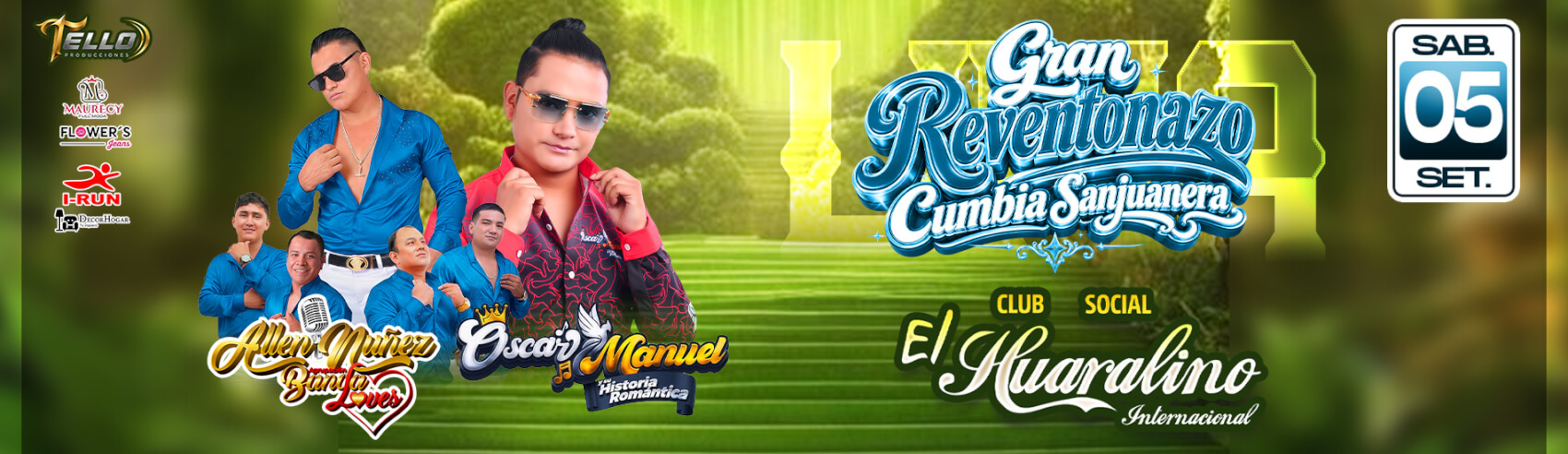 Gran Reventonazo Cumbia Sanjuanera con Allen Nuñez y Oscar Manuel en el Huaralino