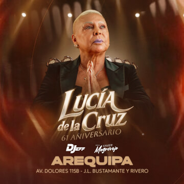 Lucía de la Cruz celebra 61 años de trayectoria en QATAR Disco Club en Arequipa