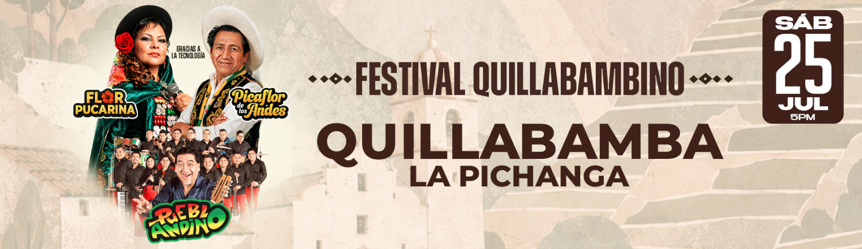 Festival Quillabambino con Flor Pucarina, Picaflor de los Andes y Rebel Andino