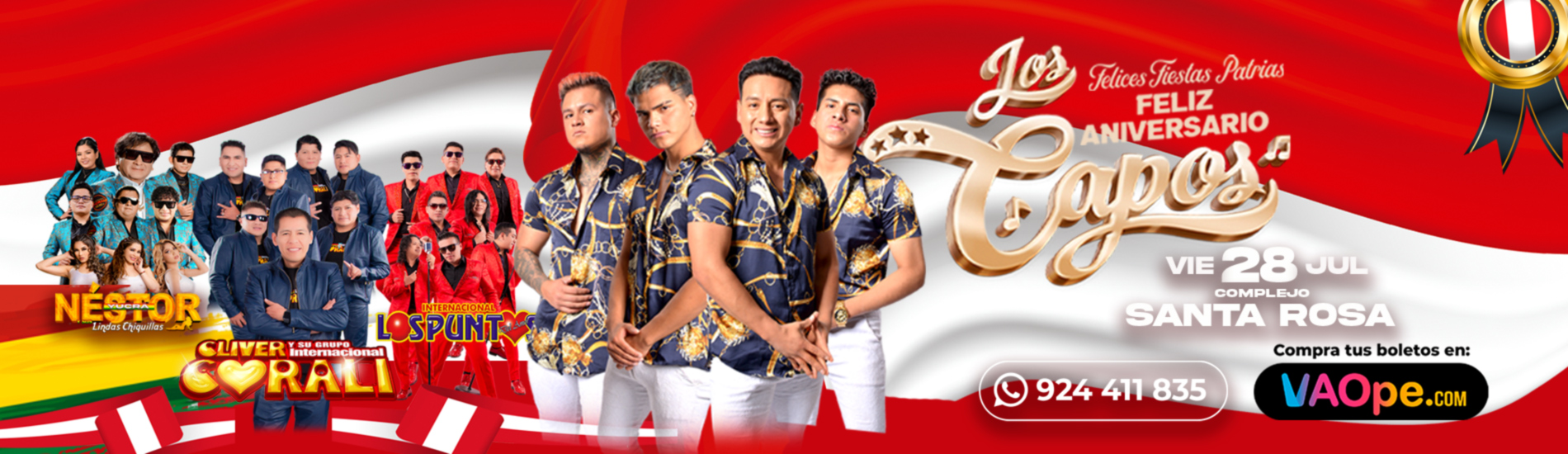 Aniversario de Los Capos en Complejo Santa Rosa - Lima