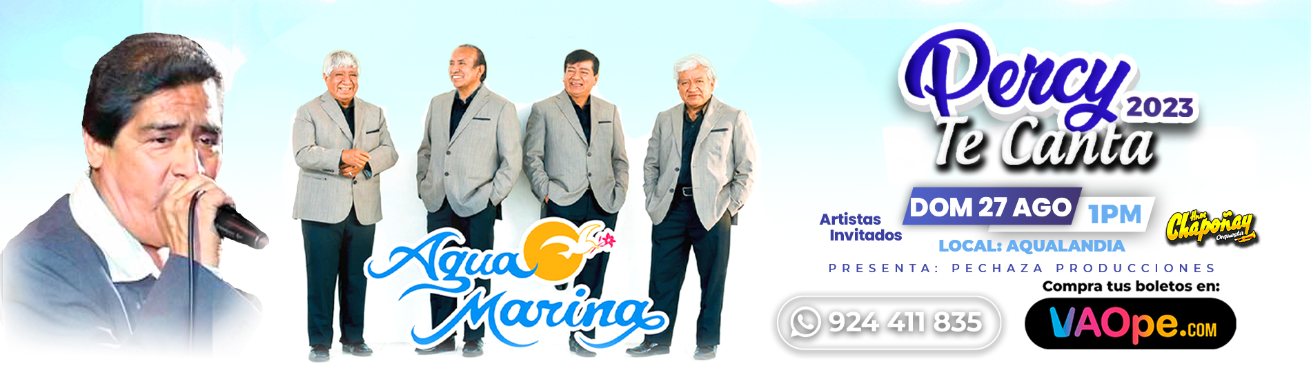 Percy Te Canta 2023 - Agua Marina en Piura