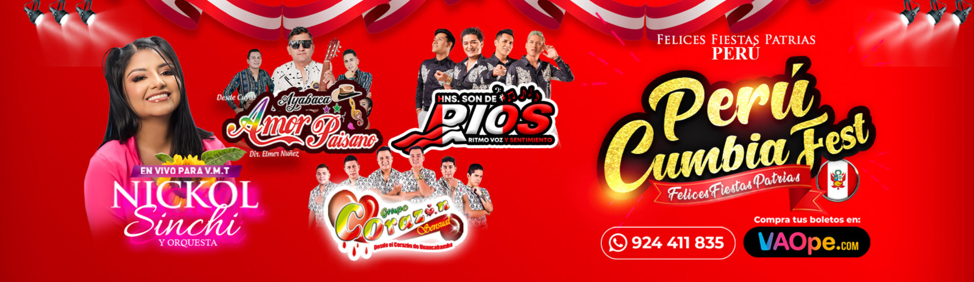 Perú Cumbia Fest por Fiestas Patrias