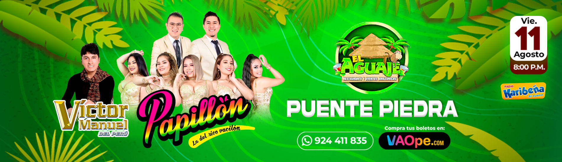 Papillón y Victor Manuel en el Aguaje