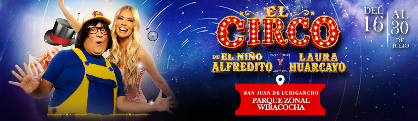 El Circo de El Niño Alfredito y Laura Huarcayo en Parque Zonal Wiracocha de SJL