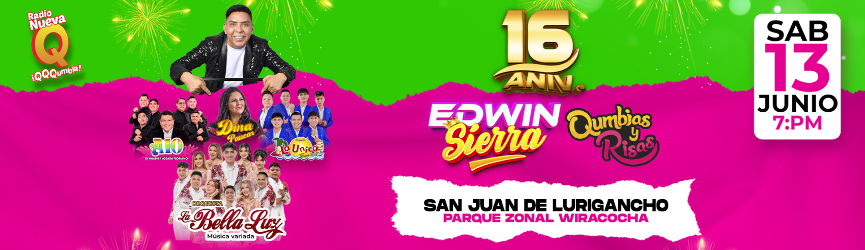 16° Aniversario Qumbias y Risas de Edwin Sierra